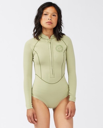 Billabong 1/1 Salty Dayz Light Long Sleeve Spring Suit Avocado | BYLHGA-896