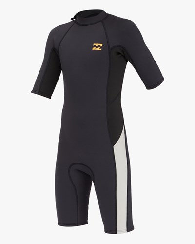 Billabong 2/2 Absolute Back Zip Krátké Sleeve Spring Suit Černé | HJAYEK-920