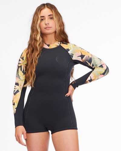 Billabong 2/2 Spring Fever Long Sleeve Spring Suit Jungle Night | HDZEOP-463
