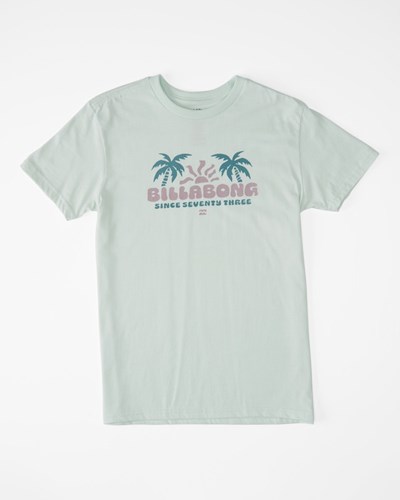 Billabong (2-7) 2 Palms Krátké Sleeve T-Shirt Seaglass | MPSXGE-960