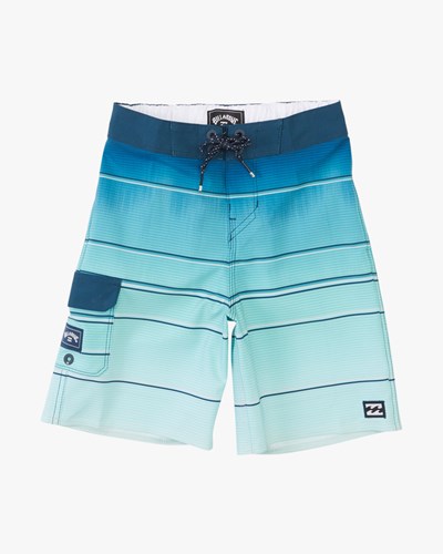 Billabong (2-7) All Day Stripe Pro Boardshorts 14" Charcoal | HUMXWL-274