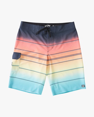 Billabong (2-7) All Day Stripe Pro Boardshorts 14" Solar | UNCLTE-078