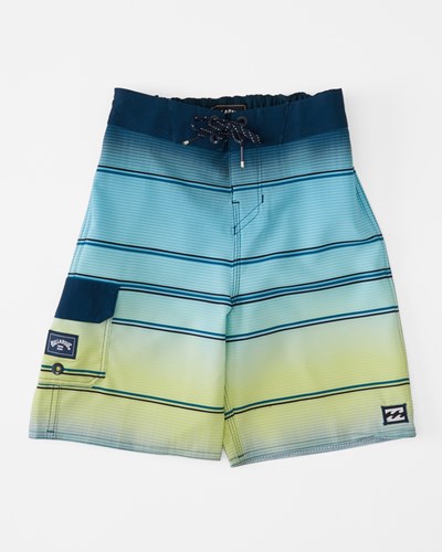 Billabong (2-7) All Day Stripe Pro Boardshorts 14" Midnight | WUCKEP-291