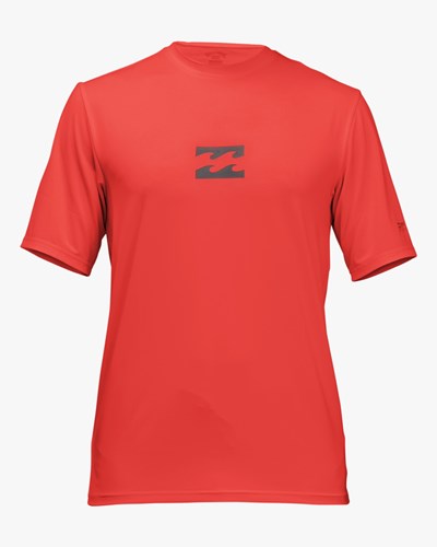 Billabong (2-7) All Day Wave Performance Fit Krátké Sleeve Rashguard Červené | RXLZNQ-801