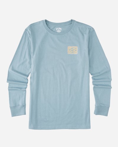 Billabong (2-7) Crayon Wave Long Sleeve T-Shirt Blankyt | MWZRST-194