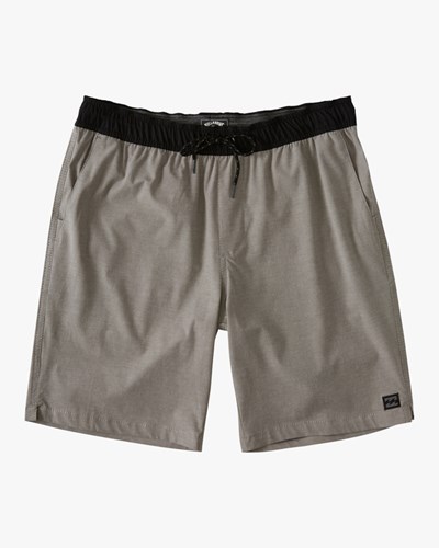Billabong (2-7) Crossfire Elastic Pasem Shorts 13" Šedé | WAJMGS-782