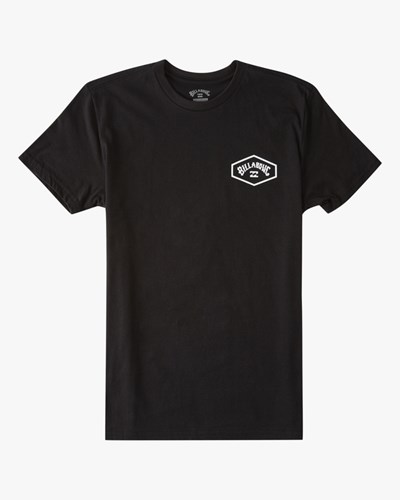 Billabong (2-7) Exit Arch Krátké Sleeve T-Shirt Černé | SFRVQP-138