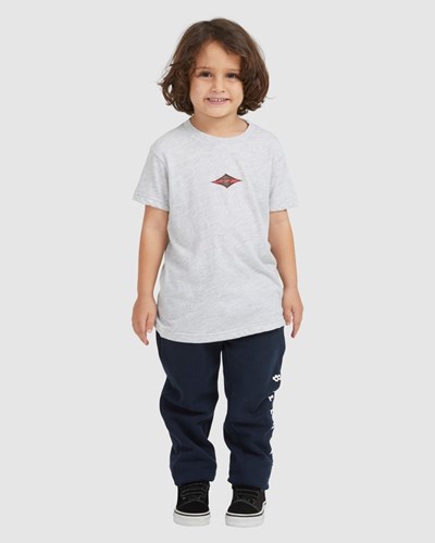 Billabong (2-7) Groms Diamond Wave Krátké Sleeve T-Shirt Světle Šedé | BKEDCS-234