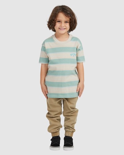 Billabong (2-7) Groms Hector Krátké Sleeve T-Shirt Chino | RODNMZ-182