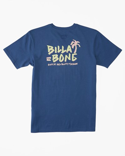 Billabong (2-7) Lounge Krátké Sleeve T-Shirt Blankyt | RKEDPT-467