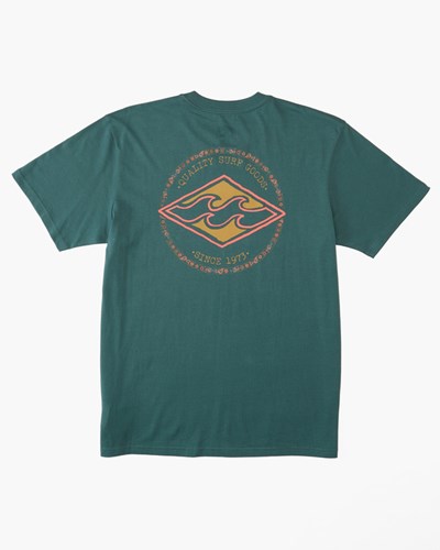 Billabong (2-7) Rotor Diamond Krátké Sleeve T-Shirt Cypress | TYVANI-248