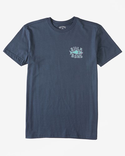 Billabong (2-7) Sharky Krátké Sleeve T-Shirt Tmavě Blankyt | VZGPWM-728