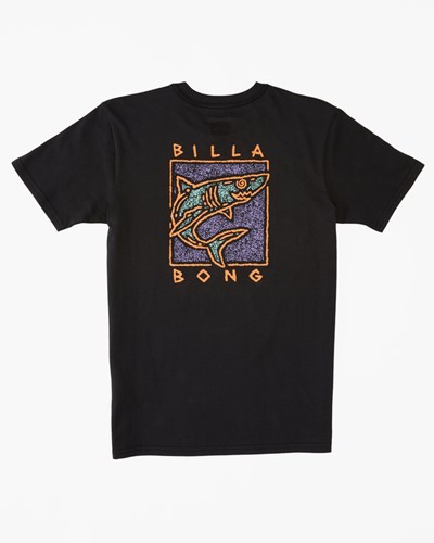 Billabong (2-7) Sharky Krátké Sleeve T-Shirt Černé | ZSRYIQ-604