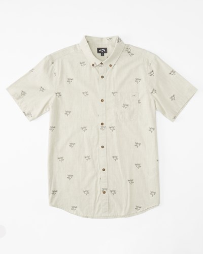 Billabong (2-7) Sundays Mini Krátké Sleeve Shirt Stone Heather | KNSHGO-849