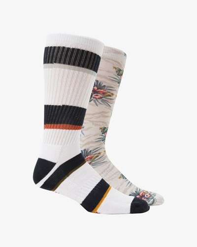 Billabong 2 Pack Jungle Crew Socks Multi | BORHDU-642
