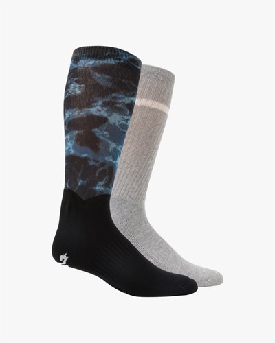 Billabong 2 Pack Ocean Dye Crew Socks Černé | NJEUGL-198