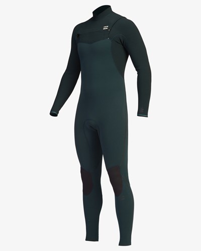Billabong 3/2 Furnace Comp Chest Zip Full Wetsuit Tmavě | YRJFQM-470