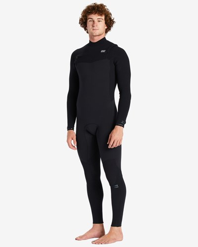 Billabong 3/2 Revolution Chest Zip Full Wetsuit Černé | MGBLRW-703