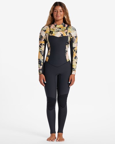Billabong 3/2 Salty Dayz Chest Zip Full Wetsuit Jungle Night | ZMJWLP-518
