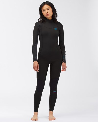 Billabong 3/2 Synergy Back Zip Full Wetsuit Černé | SQLHWC-948
