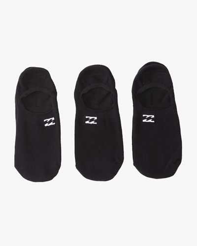 Billabong 3-Pack Core No-Show Socks Černé | NDEBYQ-617