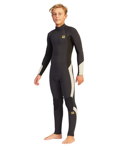 Billabong 4/3 Absolute Back Zip Full Wetsuit Černé | QRHBAE-714