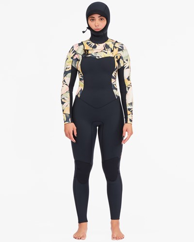 Billabong 4/3 Salty Dayz S Kapucí Full Wetsuit Jungle Night | VWZTOX-965
