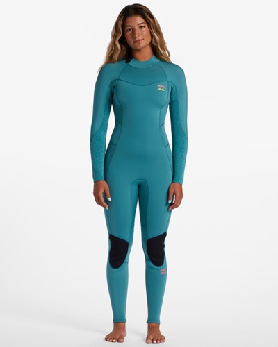 Billabong 4/3 Synergy Back Zip Full Wetsuit Marine | EUIMRQ-630