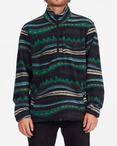 Billabong A/Div Boundary Half-Zip Mock Neck Pullover Černé | UDSNPQ-159