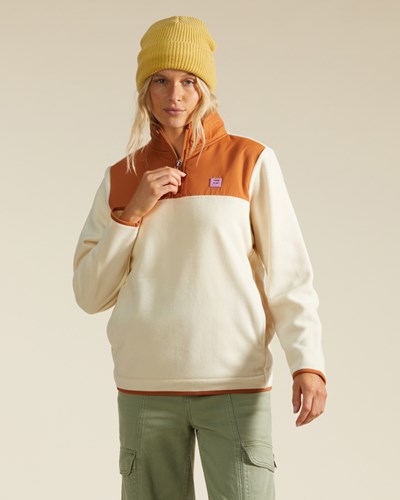 Billabong A/Div Boundary Lite Half-Zip Mock Neck Sweatshirt Adobe | KXMLQT-583
