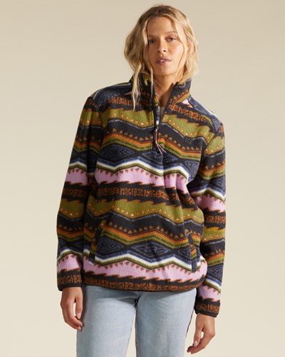 Billabong A/Div Boundary Mock 3 Half-Zip Pullover Sweatshirt Černé | TKJRPV-320