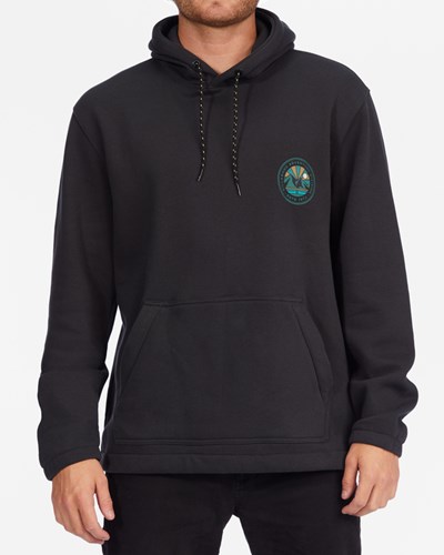 Billabong A/Div Compass Pullover Hoodie Černé | THSZGR-652