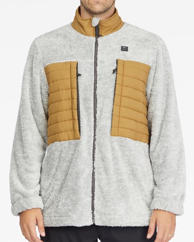 Billabong A/Div Glacier Mock Neck Zip-Up Jacket Ash Heather | HLNSGC-739