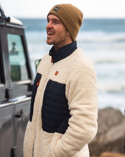 Billabong A/Div Glacier Mock Neck Zip-Up Jacket Birch | UTDRJW-087