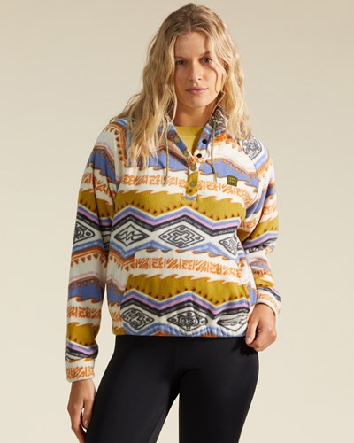 Billabong A/Div Go Outdoors Pullover Fleece Hoodie Multi 1 | NYBLFO-840
