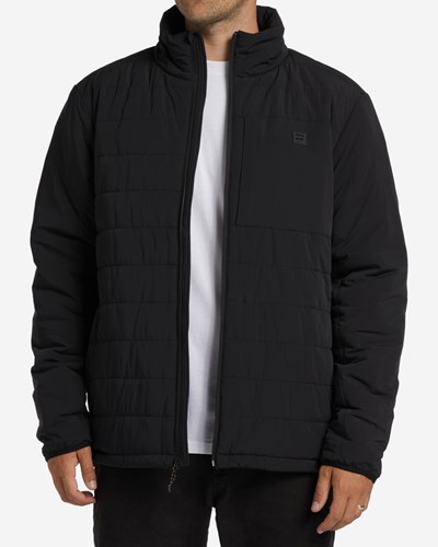 Billabong A/Div Journey Plus Mock Neck Zip-Up Jacket Černé | FDQXZS-846