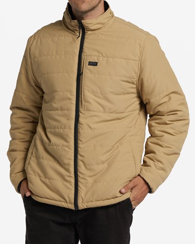 Billabong A/Div Journey Reversible Zip-Up Jacket Sand Dune | EPZRQJ-315