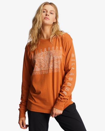 Billabong A/Div Long Sleeve T-Shirt Adobe | YAPWRC-851