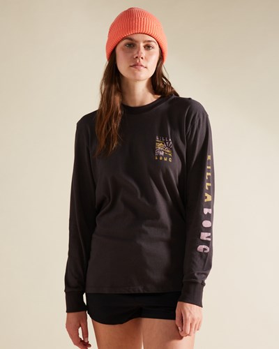 Billabong A/Div Long Sleeve T-Shirt Černé | UEOMAL-970