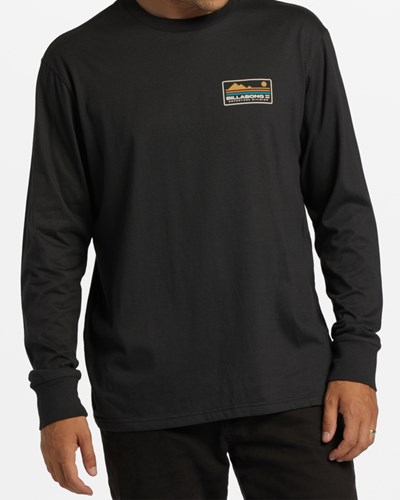 Billabong A/Div Range Long Sleeve T-Shirt Černé | YLEDTU-709