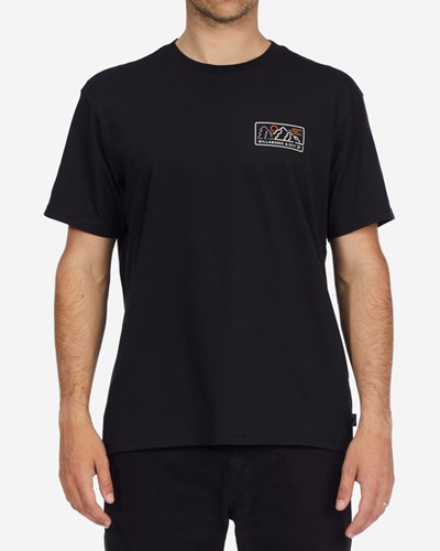 Billabong A/Div Range Organic Krátké Sleeve T-Shirt Černé | DXEJPV-823