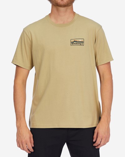 Billabong A/Div Range Organic Krátké Sleeve T-Shirt Sand Dune | TCQFYO-420