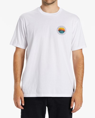 Billabong A/Div Rockies Krátké Sleeve T-Shirt Bílé | AORLUQ-017