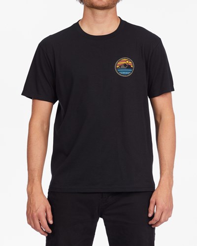 Billabong A/Div Rockies Organic Krátké Sleeve T-Shirt Černé | FHTSLW-437