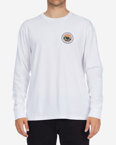 Billabong A/Div Rockies Organic Long Sleeve T-Shirt Bílé | EBQIJH-583