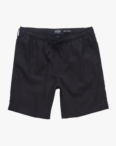 Billabong A/Div Surftrek Hemp Elastic Shorts 18" Černé | CTORBK-184