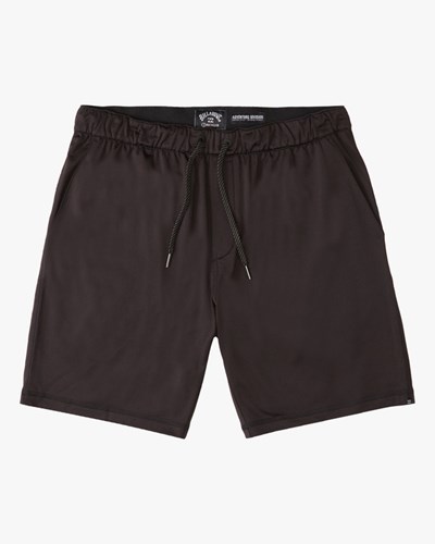 Billabong A/Div Surftrek Sweatshorts 18" Černé | HNLEJS-468