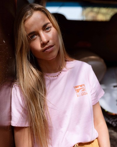 Billabong A/Div Tee Krátké Sleeve UPF 50 T-Shirt Růžové | USDLTV-634