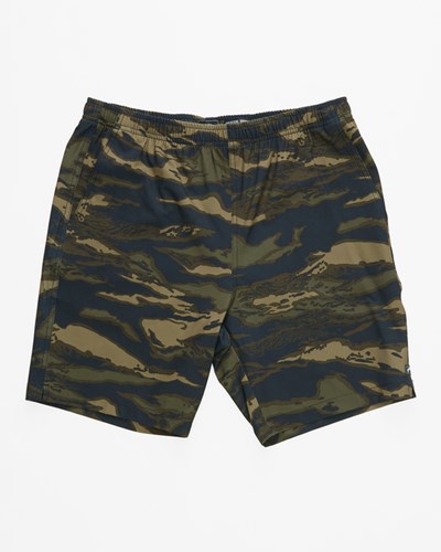 Billabong A/Div Transport Elastic Pasem Shorts 18" Maskáčové | DXQNIY-734