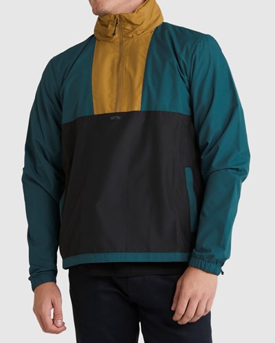 Billabong A/Div Windswell Anorak Windbreaker Jacket Tmavě | BAVKGD-325